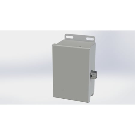Saginaw Control & Engineering Screw Clamps Electrical Enclosures, 6.13 in H, 3 in D, 4 in W, NEMA 3R, 4, 12, 13, Carbon Steel SCE-604CHNF